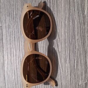 Blue Planet Indie BP19255 Polarized Sunglasses | Frost Beige - Amber